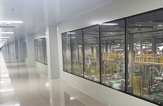 3月11日，陜西秦帝鮮集食品有限公司生產(chǎn)車間一樓凈化工程收尾中-志遠(yuǎn)凈化工程項目進(jìn)度。